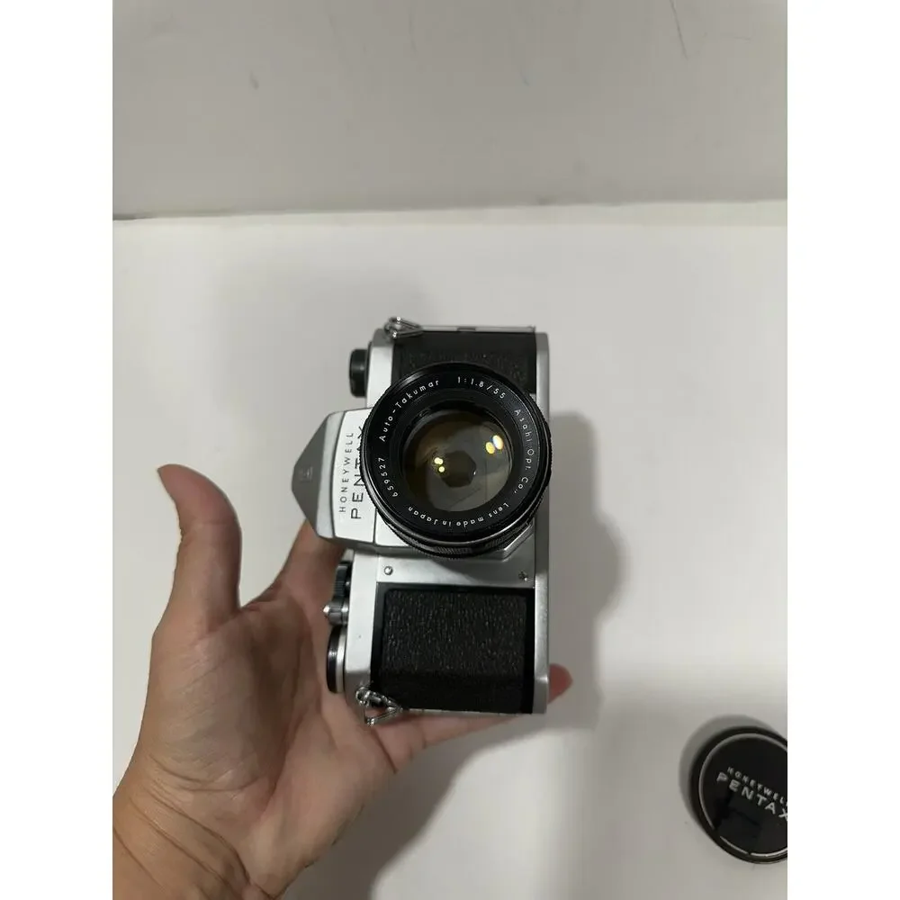 Honeywell Pentax H3 Film SLR Camera + Auto Takumar 55mm f/1.8/55 Lens +‎ Case